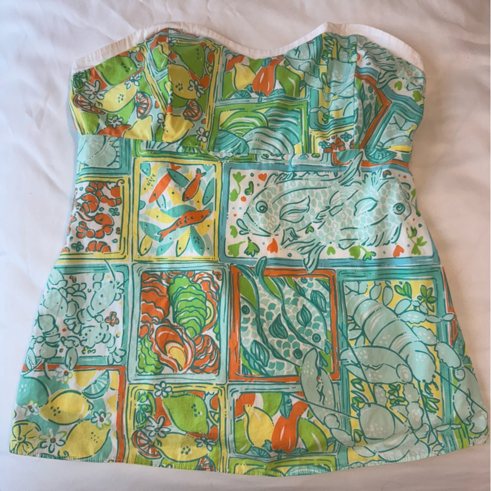Lilly Pulitzer Strapless Top
